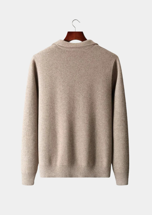 Fine Merino Wool Zip Cardigan