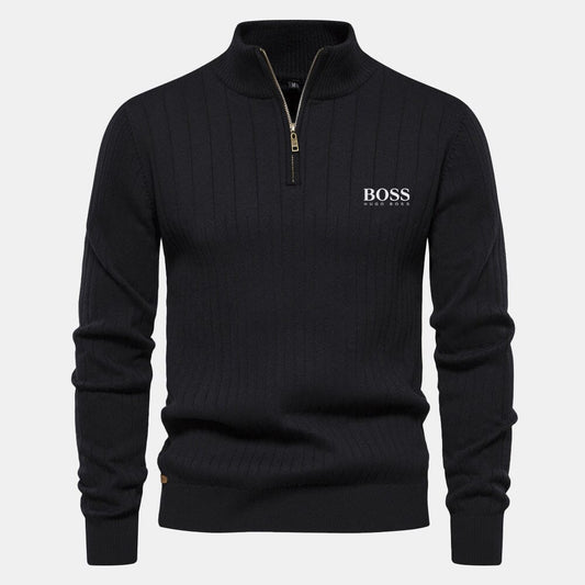 HB Zip Classic Knit Sweater