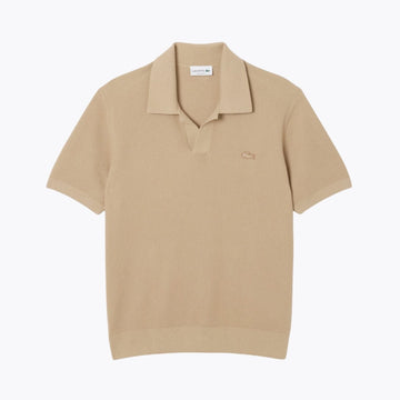 LC Cotton Blend Open Polo Collar Sweater