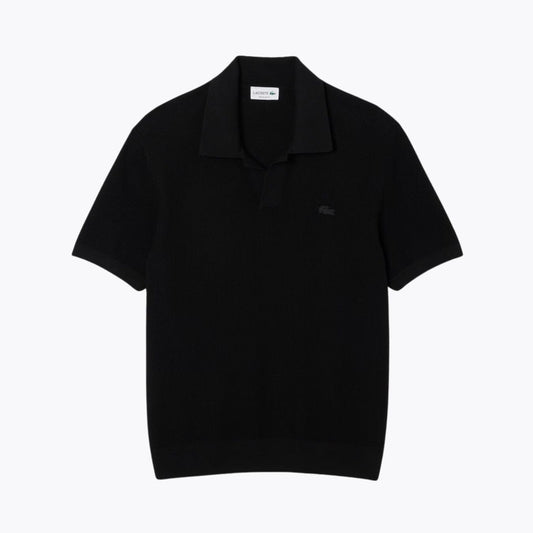LC Cotton Blend Open Polo Collar Sweater