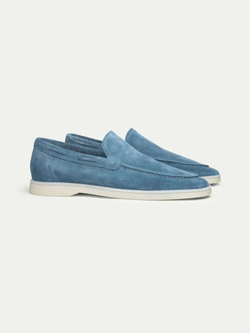 Suede Summer Loafer Ocean Blue